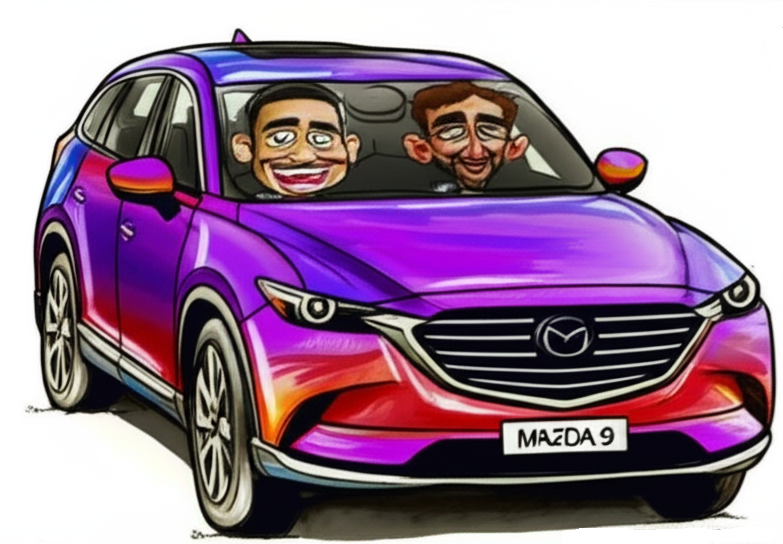 Ilustrasi Mobil Mazda CX 9