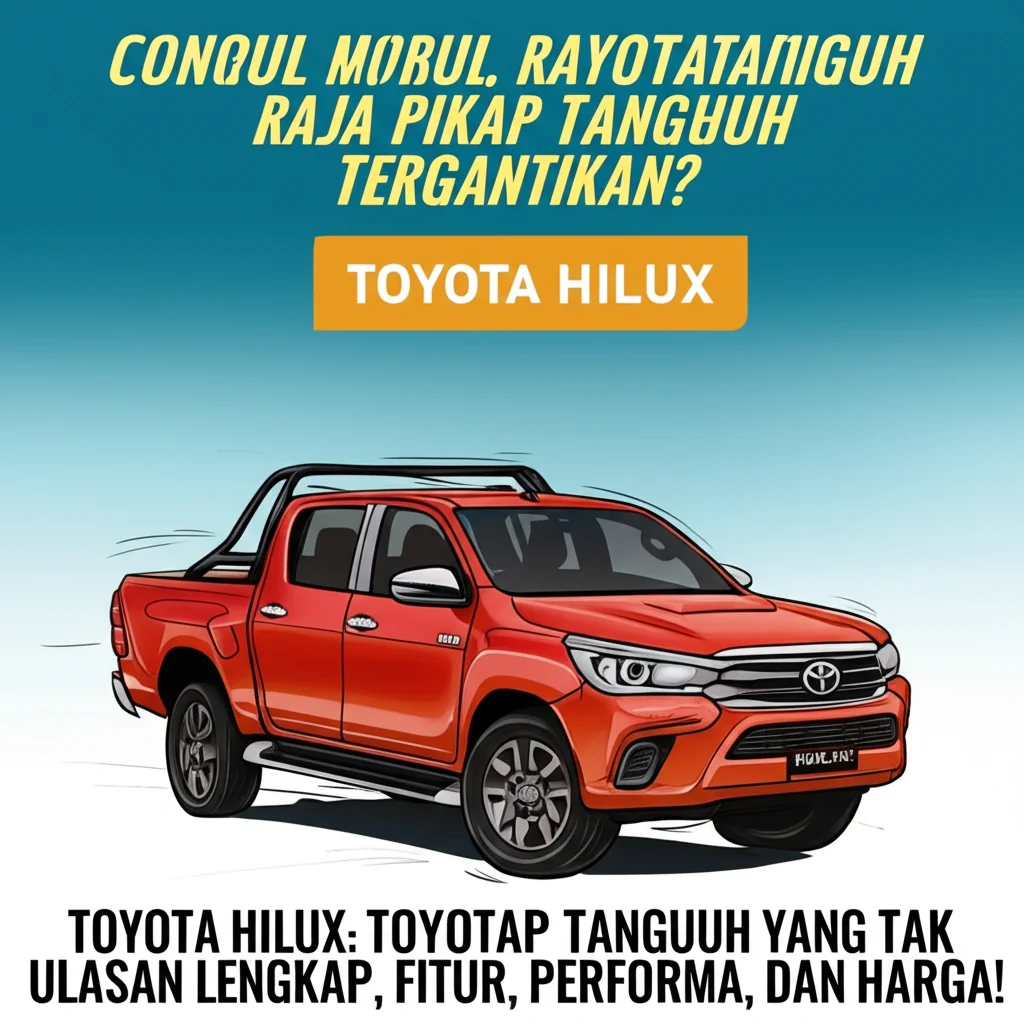 Ilustrasi Mobil Toyota Hilux
